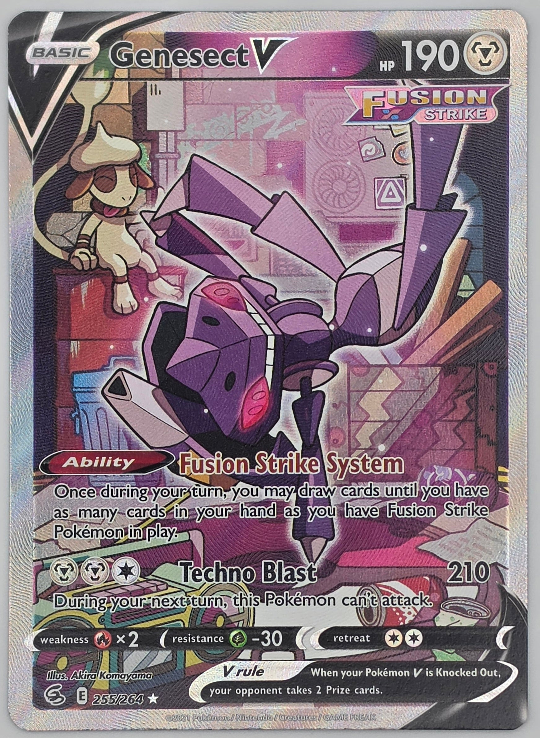 Genesect V (Alternate Full Art) - SWSH08: Fusion Strike (SWSH08)