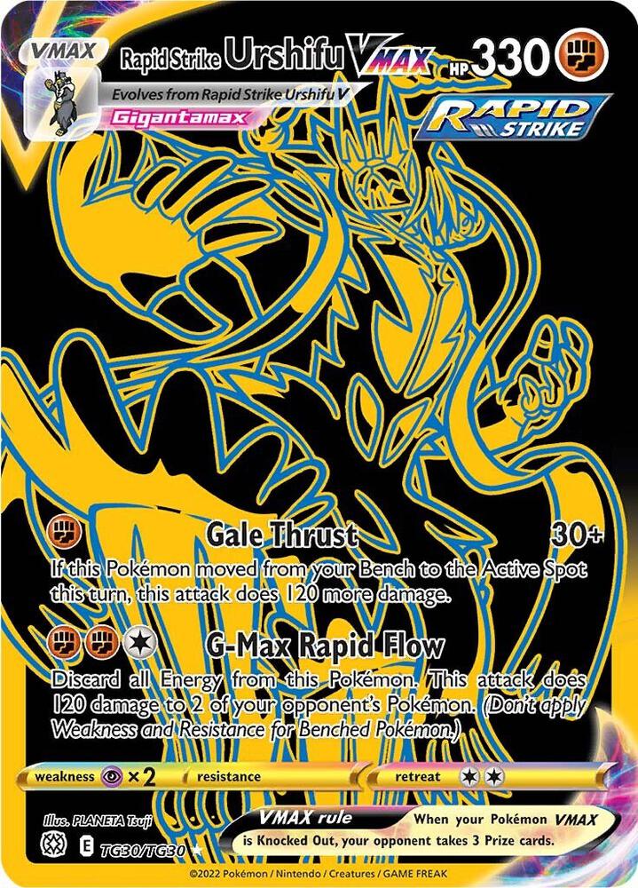 Pokemon Brilliant Stars Rapid Strike Urshifu VMAX Trainer Gallery #TG30