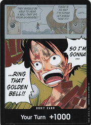 DON!! Card Monkey D. Luffy "Ring That Golden Bell!!" (Luffy) Foil NM One Piece