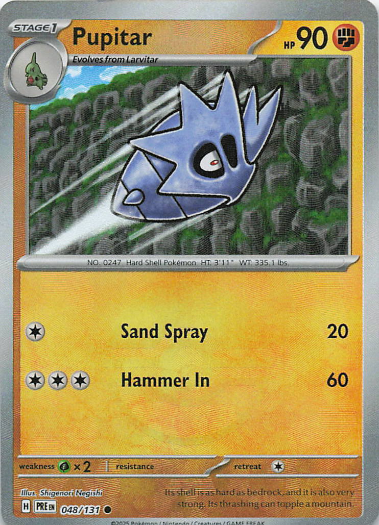Pupitar (Poke Ball Pattern) Prismatic Evolutions Common 048/131
