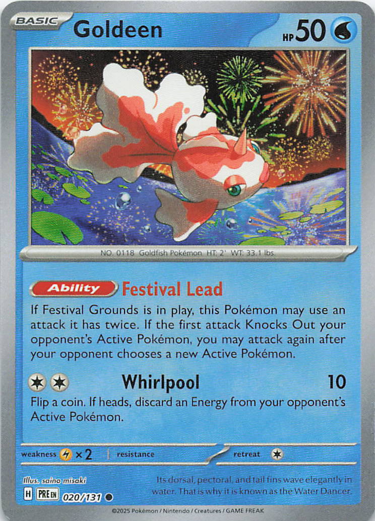 Goldeen (Poke Ball Pattern) Prismatic Evolutions Common 020/131