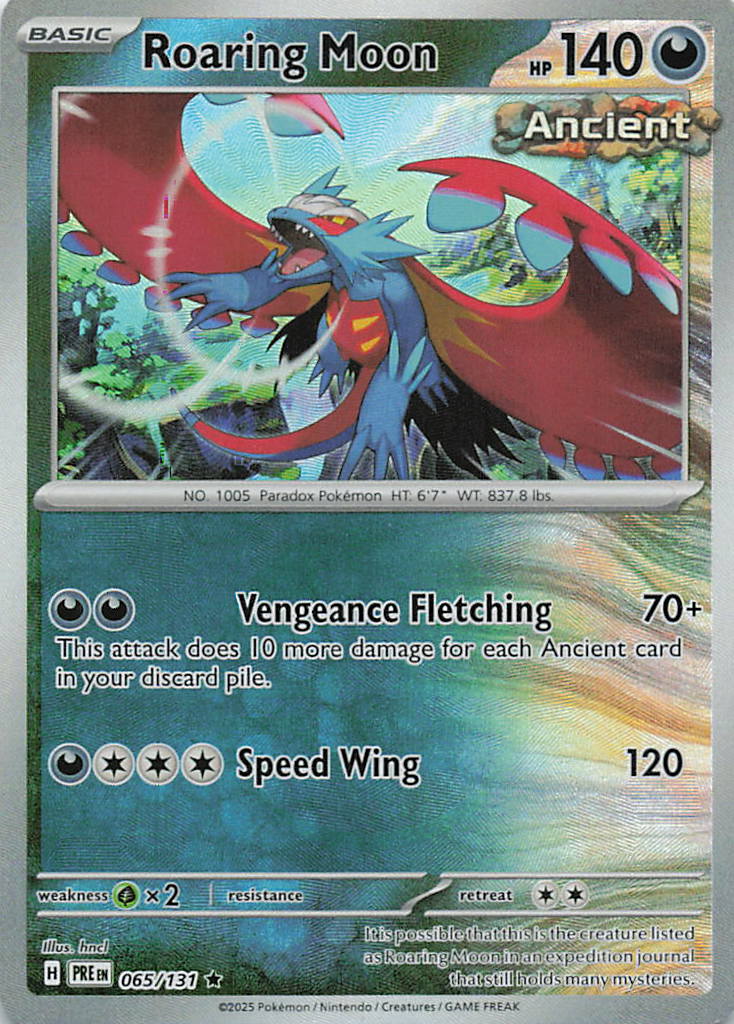 Roaring Moon (Poke Ball Pattern) Prismatic Evolutions Rare 065/131