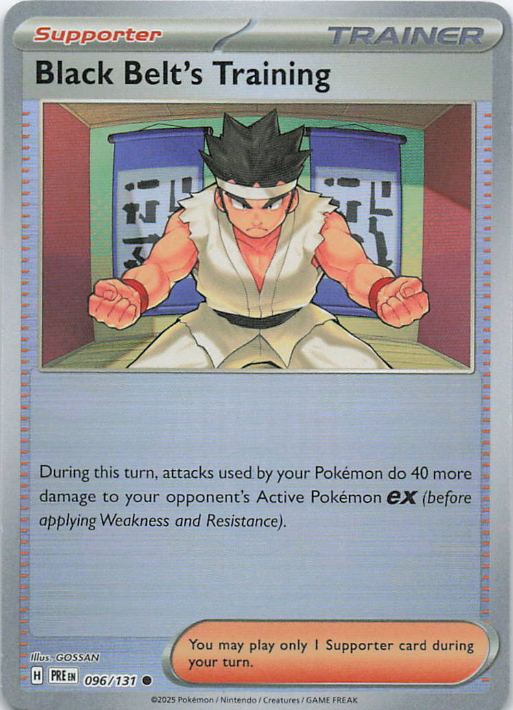 Black Belt's Training (Poke Ball Pattern) Prismatic Evolutions Common 096/131