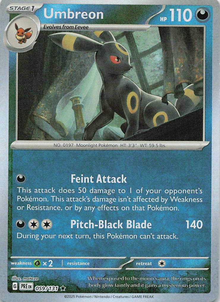 Umbreon (Poke Ball Pattern) Prismatic Evolutions Rare 059/131
