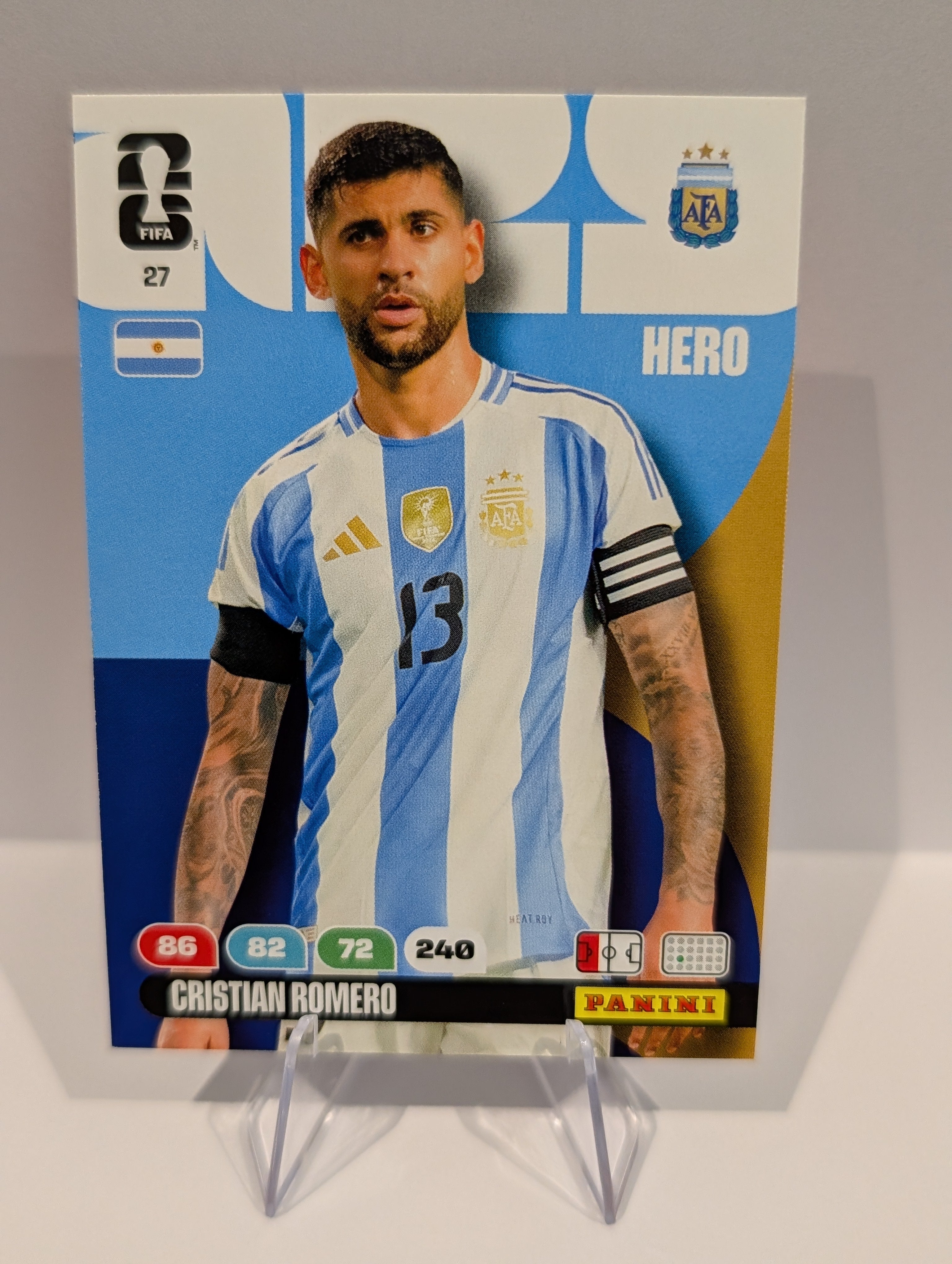 27 Cristian Romero - Argentina - Panini Adrenalyn XL World Cup 2026