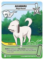 Mythos Naruto Konoha Shido 1st Edition : Akamaru Ninja Hound 027C-Holo