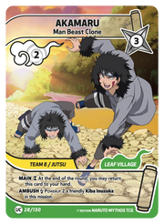 Mythos Naruto Konoha Shido 1st Edition : Akamaru Man Beast Clone 028UC-Holo