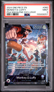 Monkey.D.Luffy (PSA Magazine) One Piece Promos L OP05-060 PSA 9