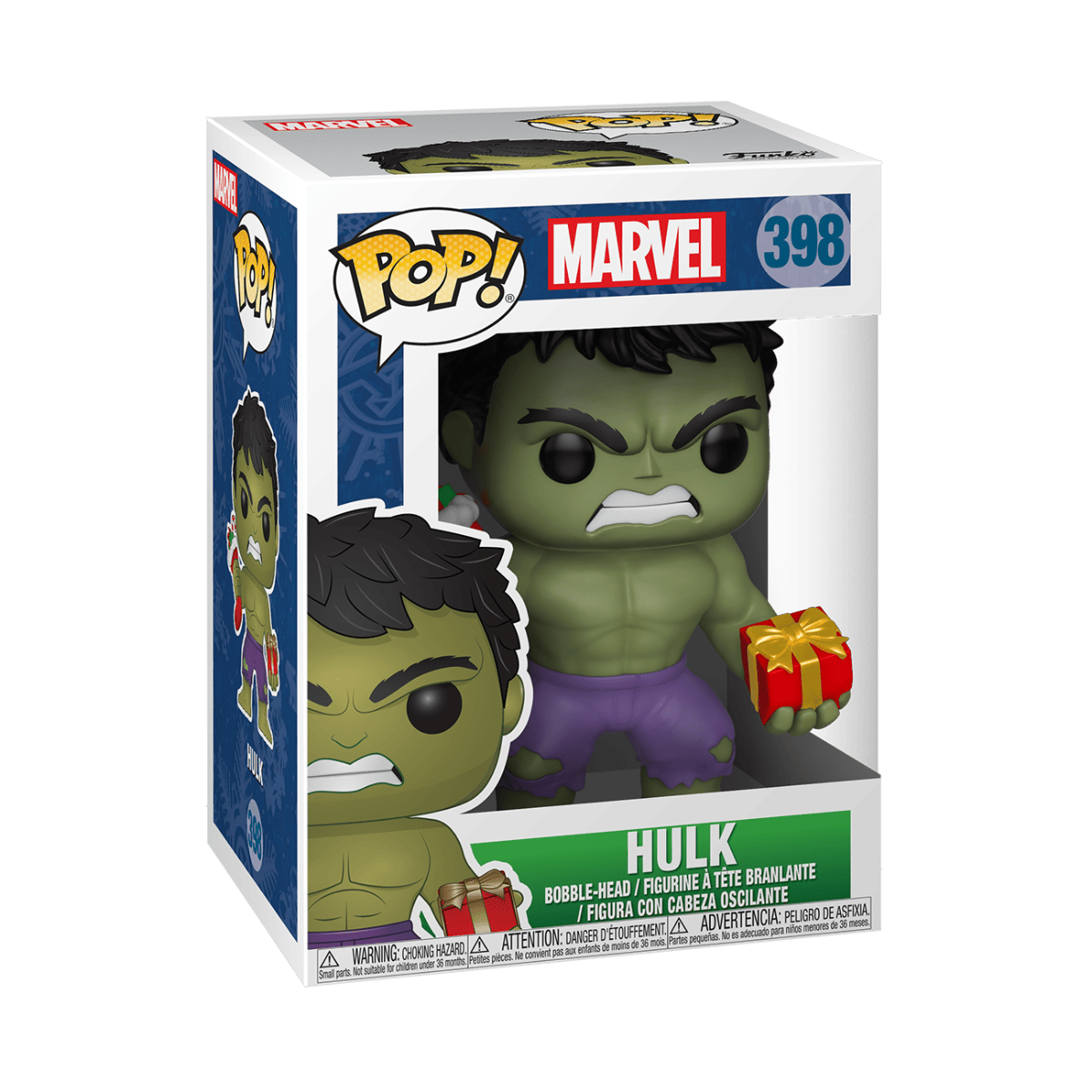 Funko POP! Marvel: Hulk with Presents #398, Holiday Theme