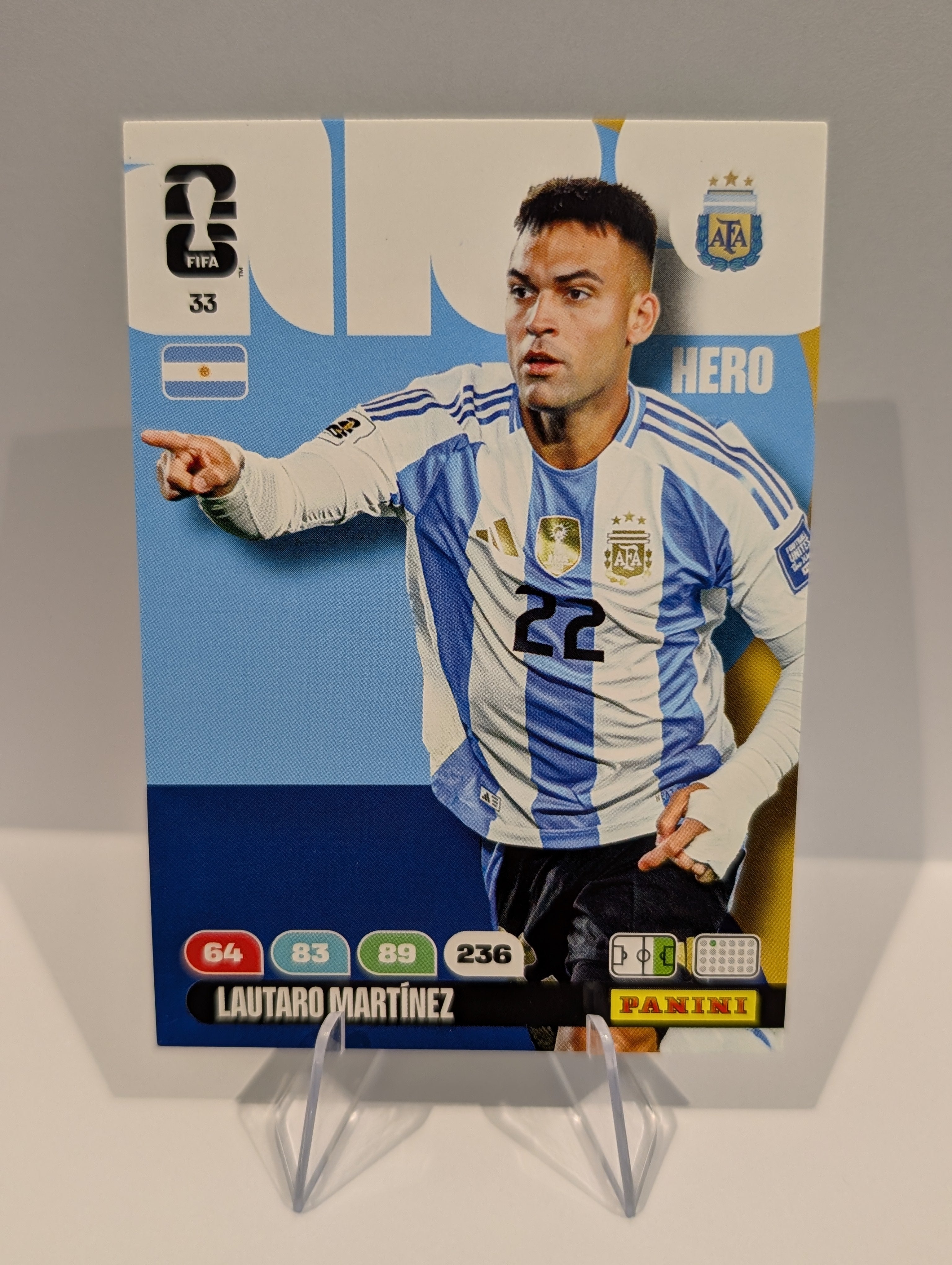 33 Lautaro Martinez - Argentina - Panini Adrenalyn XL World Cup 2026