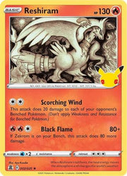 25th anniversary celebrations reshiram 002/025