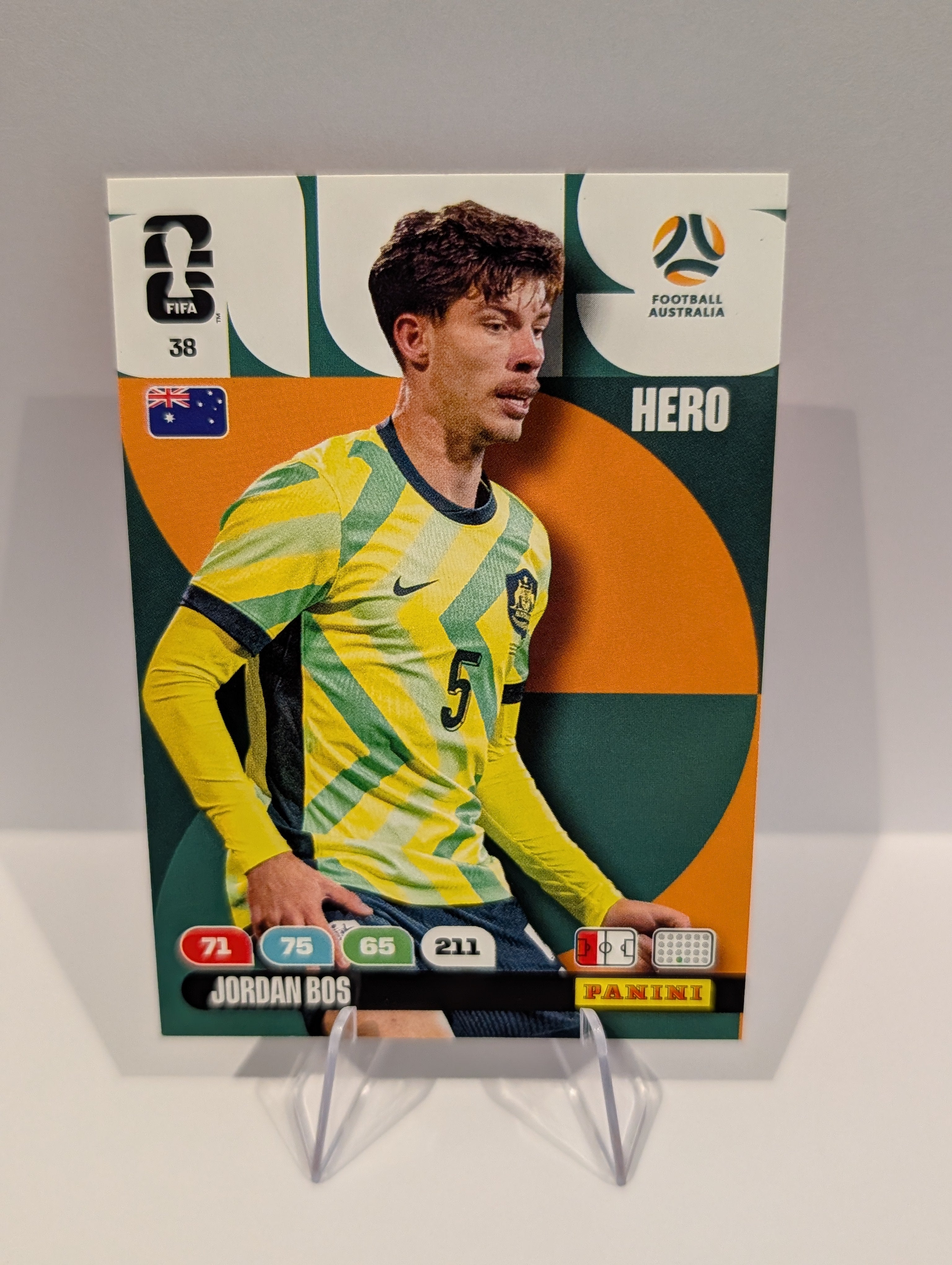 38 Jordan Bos - Australia - Panini Adrenalyn XL World Cup 2026