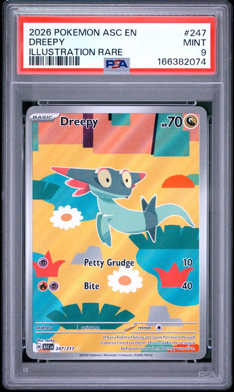PSA 9 Dreepy Ascended Heroes Illustration Rare 247/217