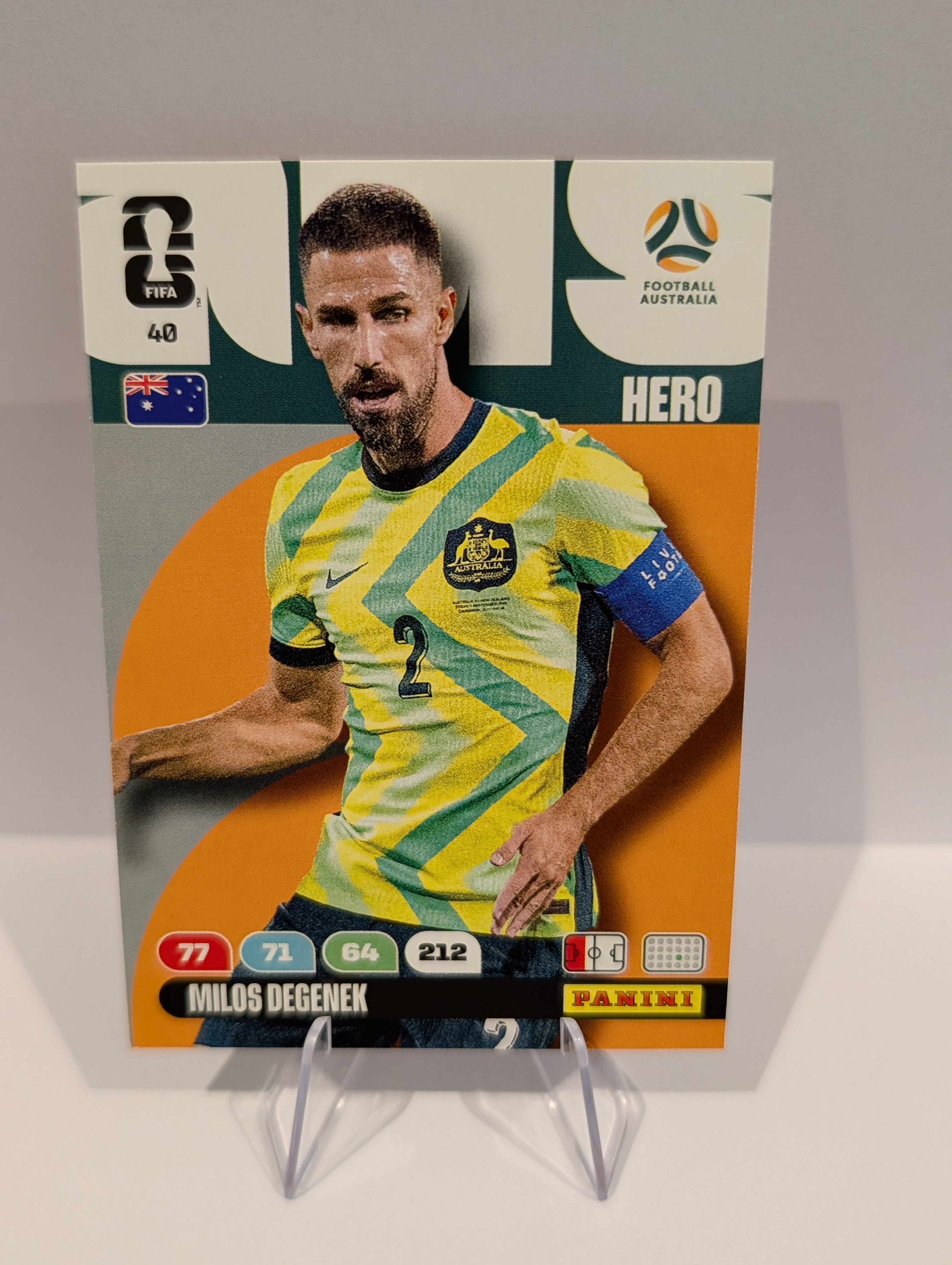 40 Milos Degenek - Australia - Panini Adrenalyn XL World Cup 2026