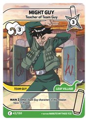 Mythos Naruto Konoha Shido 1st Edition : Might Guy Teacher of Team Guy 042C-Holo
