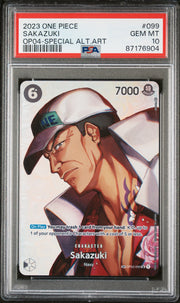 PSA 10 - One Piece - Sakazuki - Special Alt Art (SP) - OP04 - 2023
