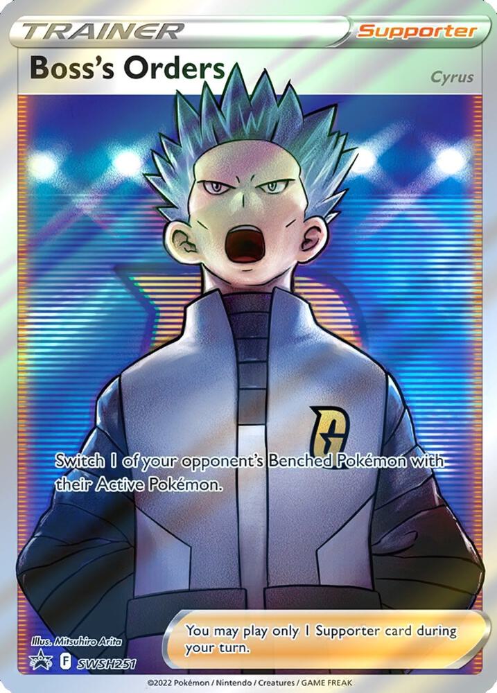Pokemon Sword & Shield Promo Boss's Orders Full Art