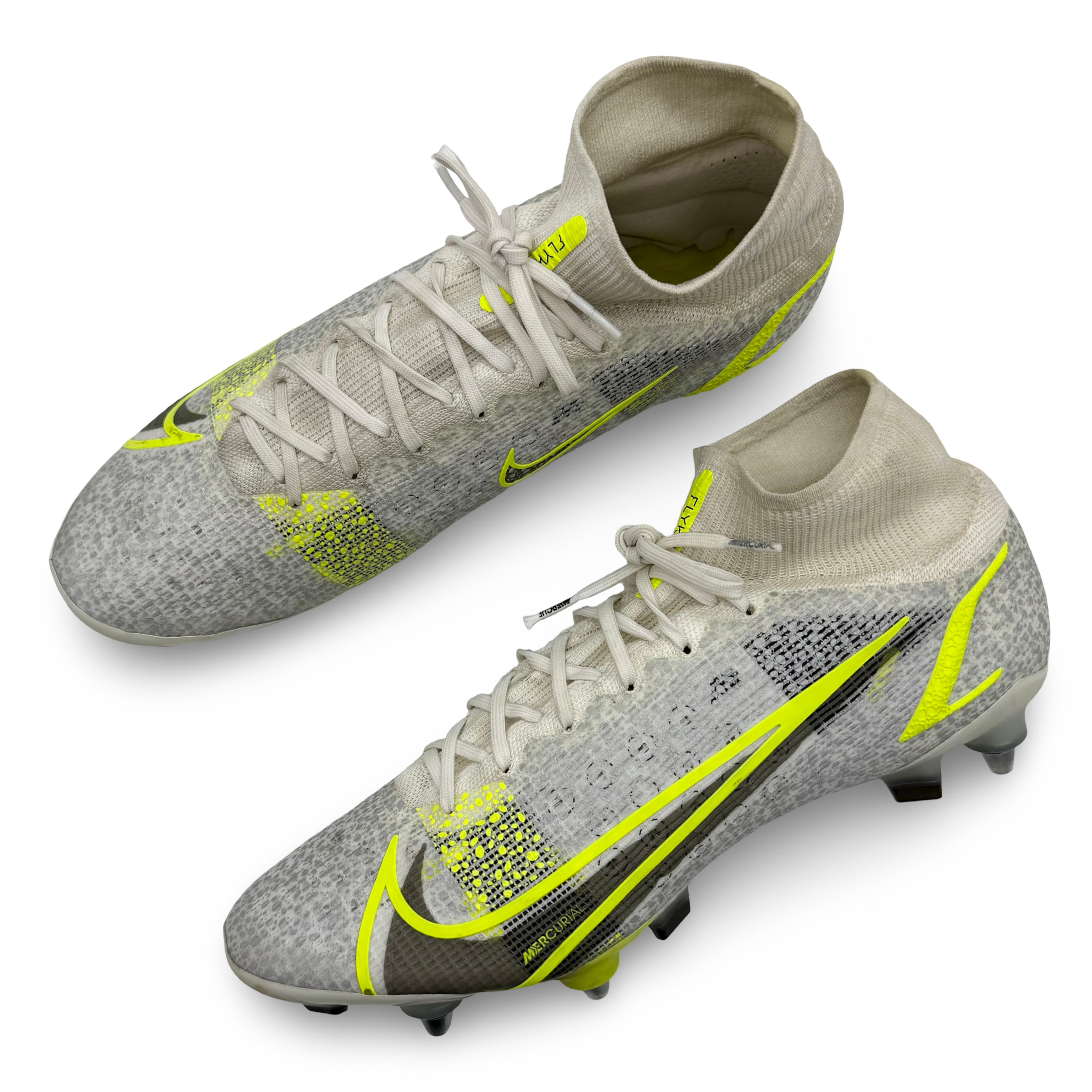 Kylian Mbappé | Match Worn | 2020/21 | Nike Mercurial Superfly 8 Elite 'Silver Safari' Special Edition
