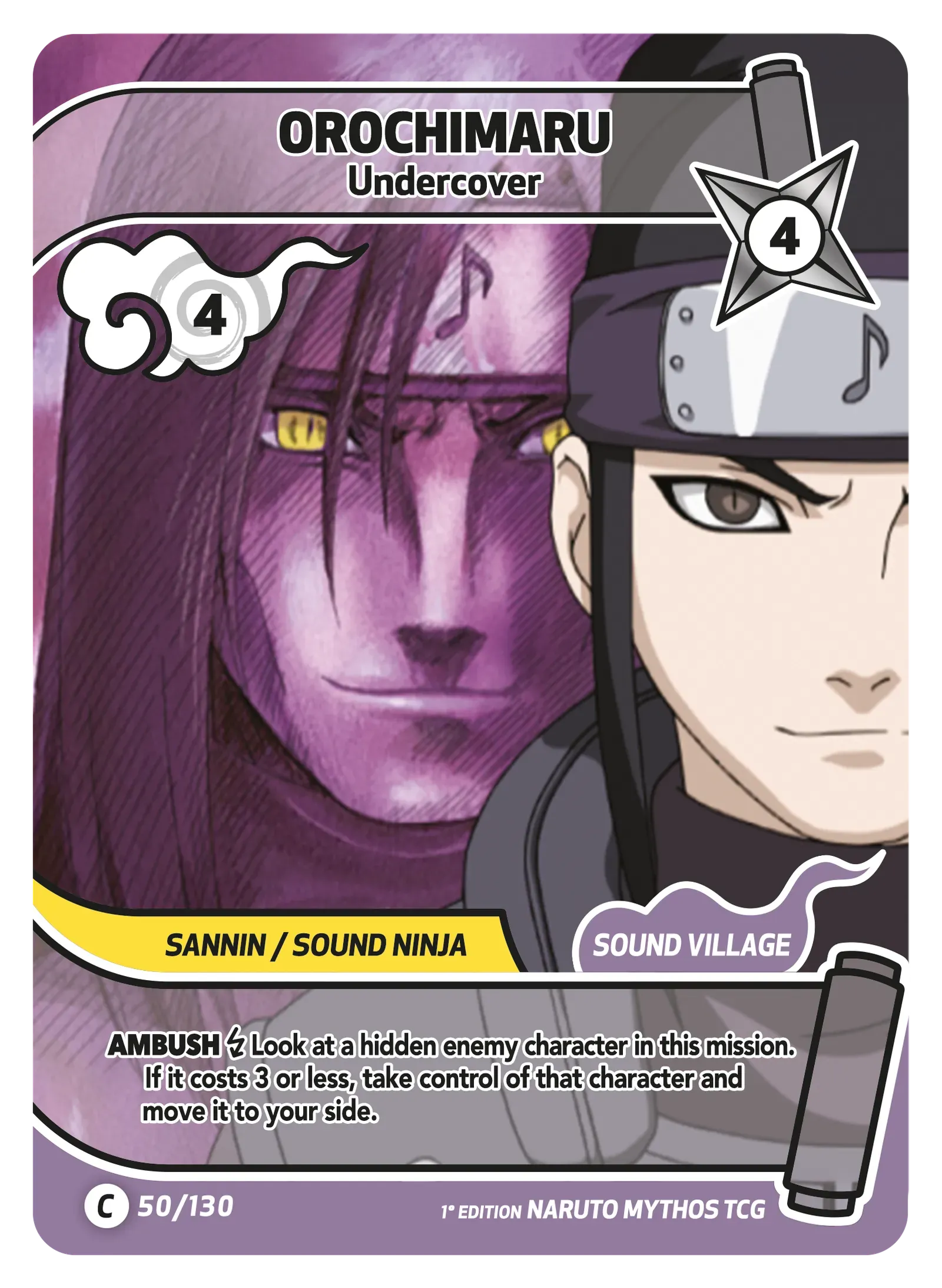 Mythos Naruto Konoha Shido 1st Edition : Orochimaru Undercover 050C-Holo