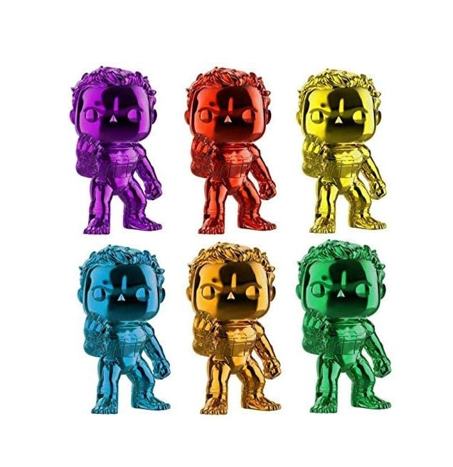 Funko POP! Marvel Avengers Endgame Chrome Hulk Funko POP! Vinyl Bundle (Set of 6) Exclusive #499