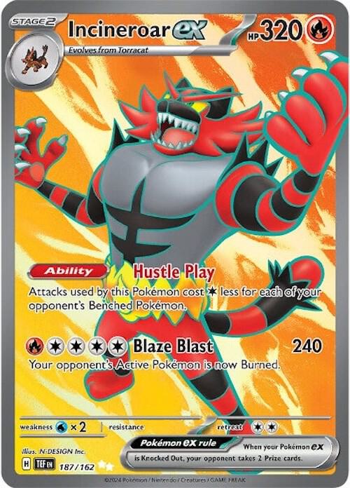 Incineroar ex (Full Art) - 187/162