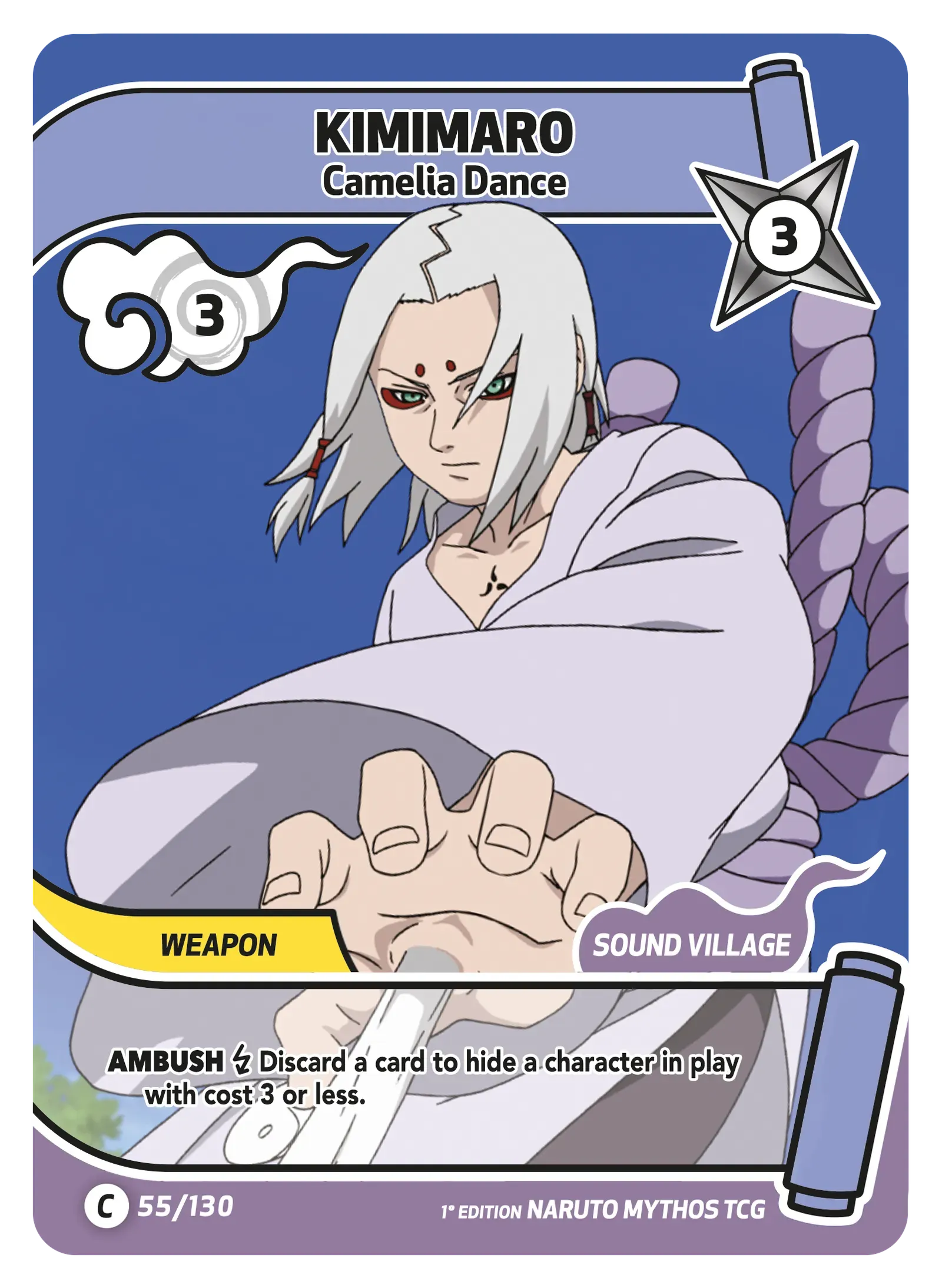 Mythos Naruto Konoha Shido 1st Edition : Kimimaro Camelia Dance 055C-Holo