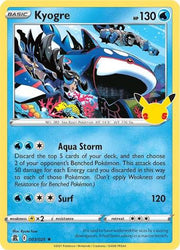 25th anniversary celebrations kyogre 003/025