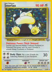 Snorlax Jungle Holo Rare • 11 Heavily Played • Unlimited Holofoil