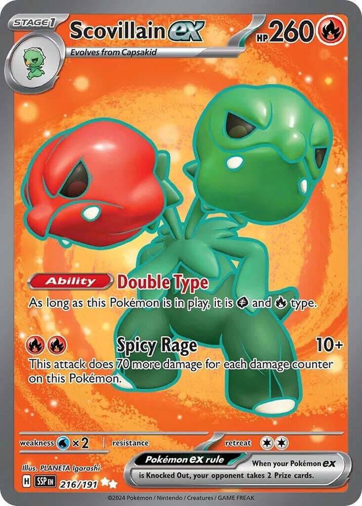 Scovillain ex (Full Art) - 216/191