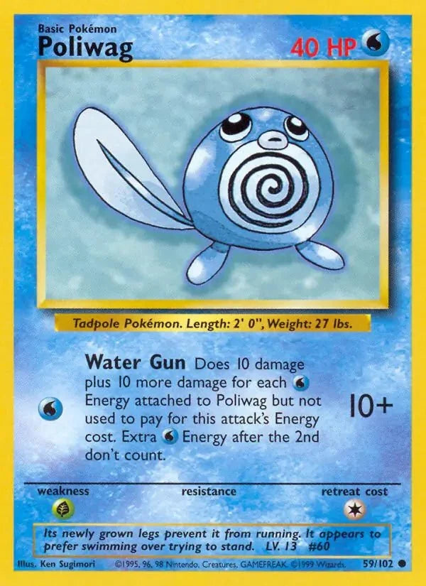 Poliwag Base set (Unlimited) 59/102