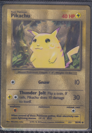 Pikachu - 58/102 (Celebrations Metal Card) Miscellaneous Cards & Products Promo 058/102