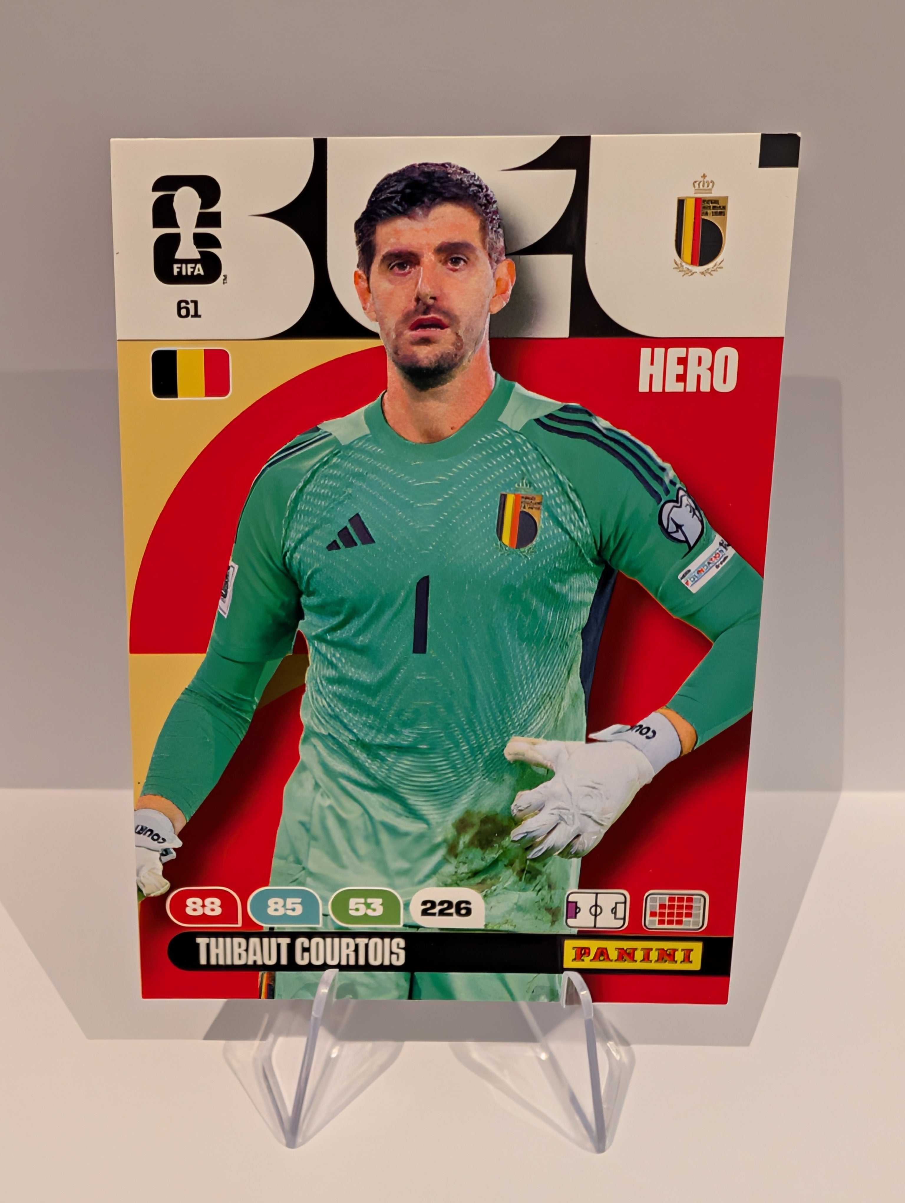 61 Thibaut Courtois - Belgium - Panini Adrenalyn XL World Cup 2026