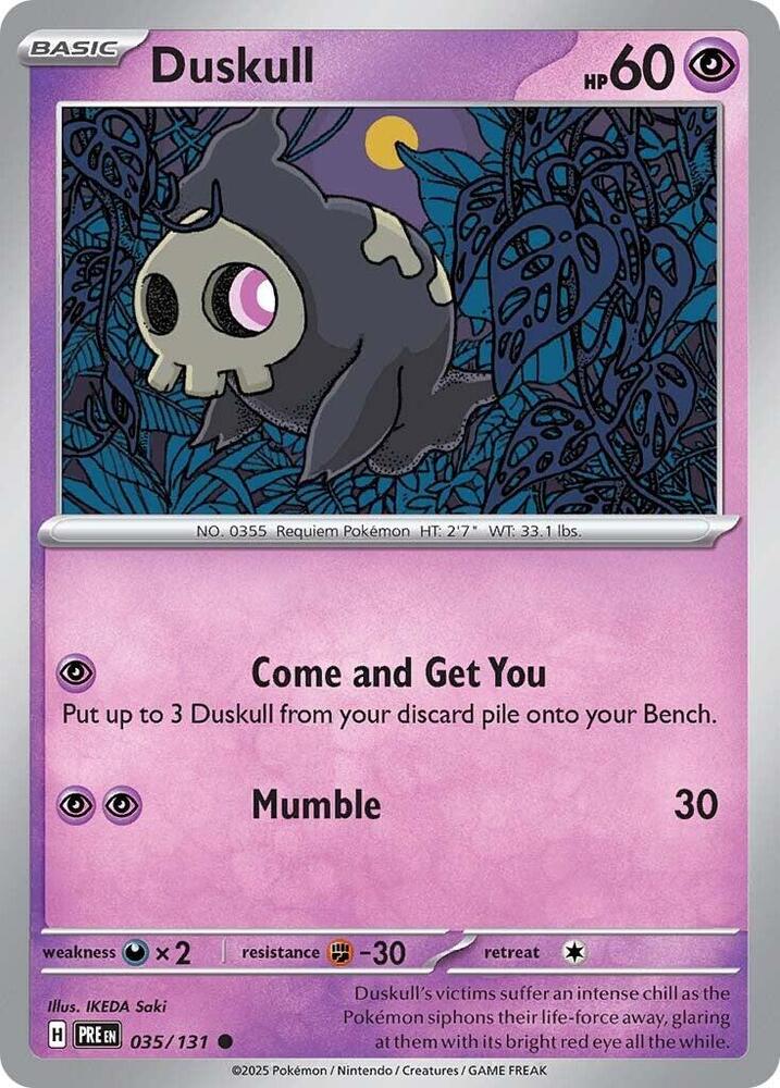 035/131 · Duskull · Reverse Holo (PRE)