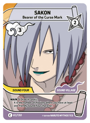 Mythos Naruto Konoha Shido 1st Edition : Sakon Bearer of the Curse Mark 061C-Holo