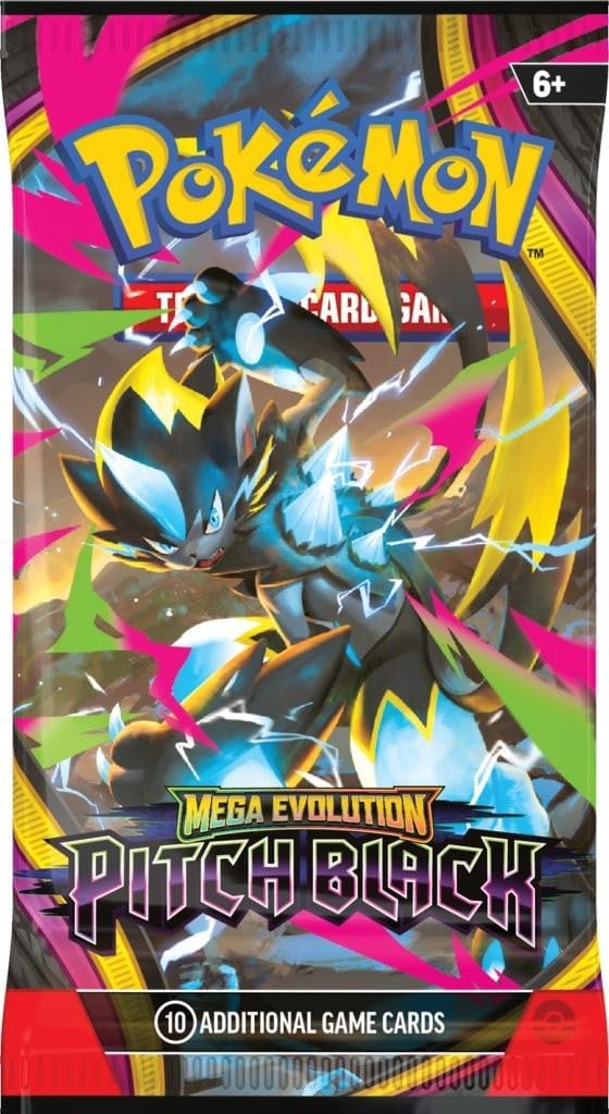 Pokemon TCG Mega Evolution Pitch Black Booster Pack Card Game