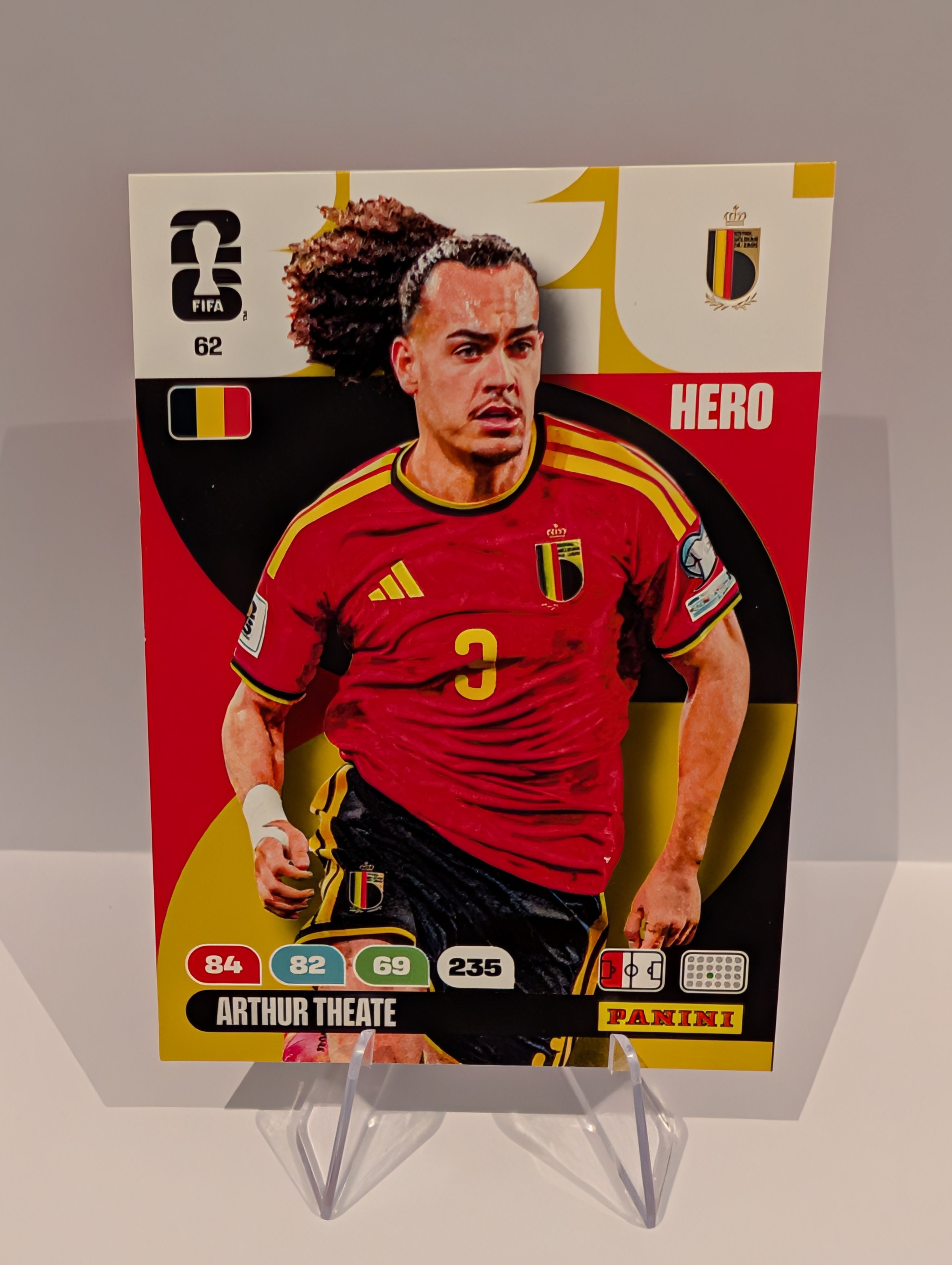 62 Arthur Theate - Belgium - Panini Adrenalyn XL World Cup 2026