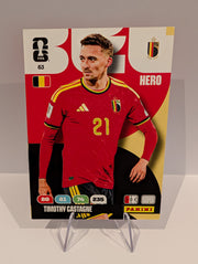 63 Timothy Castagne - Belgium - Panini Adrenalyn XL World Cup 2026