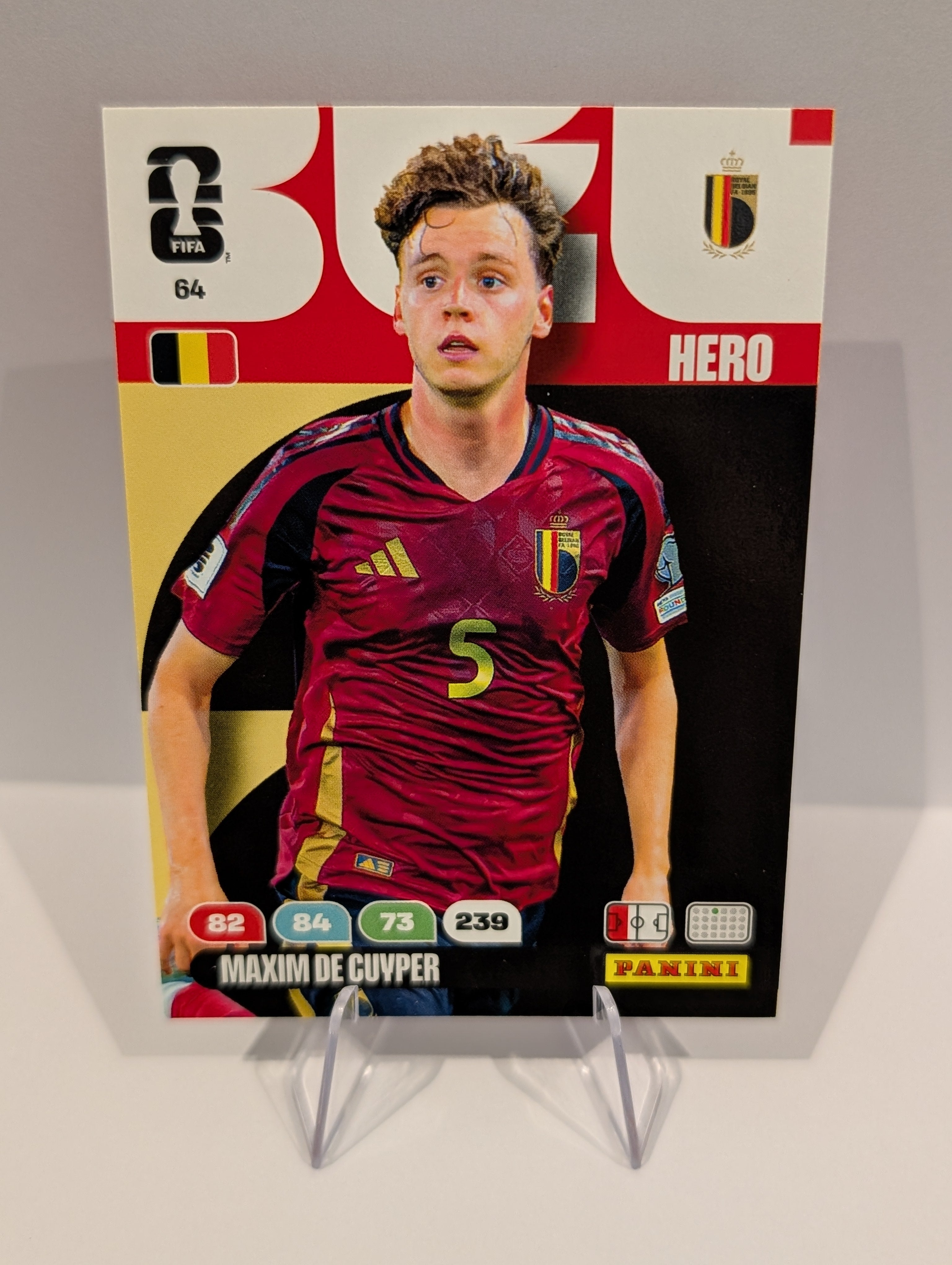 64 Maxim De Cuyper - Belgium - Panini Adrenalyn XL World Cup 2026