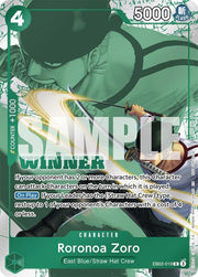 One Piece - Roronoa Zoro (Winner Pack 2025 Vol. 3) - One Piece Promotion Cards (OP-PR)