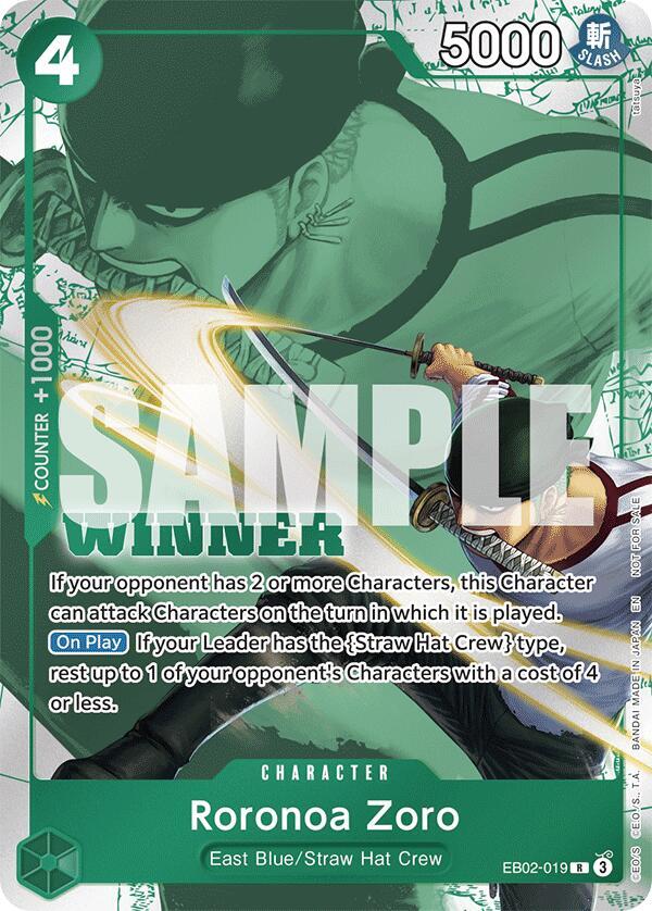 One Piece - Roronoa Zoro (Winner Pack 2025 Vol. 3) - One Piece Promotion Cards (OP-PR)