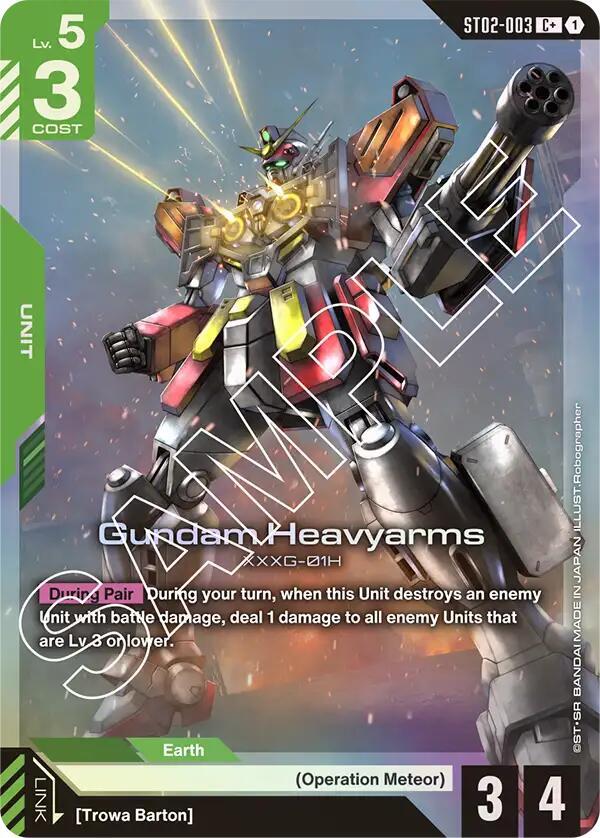 Gundam - Gundam Heavyarms (C+) - Starter Deck 02: Wings of Advance (ST02)
