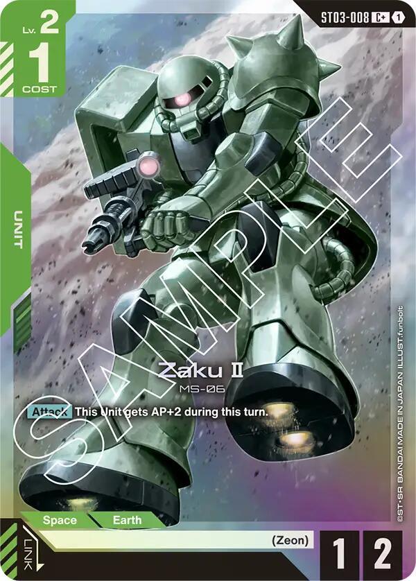 Gundam - Zaku II (C+) - Starter Deck 03: Zeon's Rush (ST03)