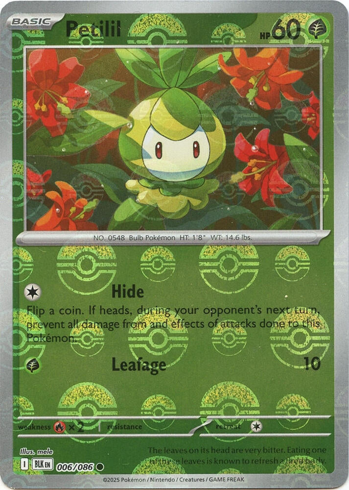 Petilil 006/086 BLK Poke Ball Pattern