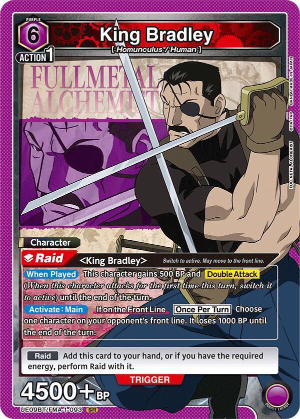 Union Arena - FMA - King Bradley (093) - UE09BT: FULLMETAL ALCHEMIST (UE09BT)