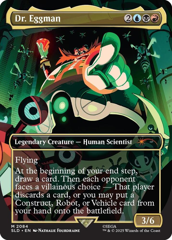 MTG Magic The Gathering Sonic Secret Liar Drop Dr. Eggman (Foil) M