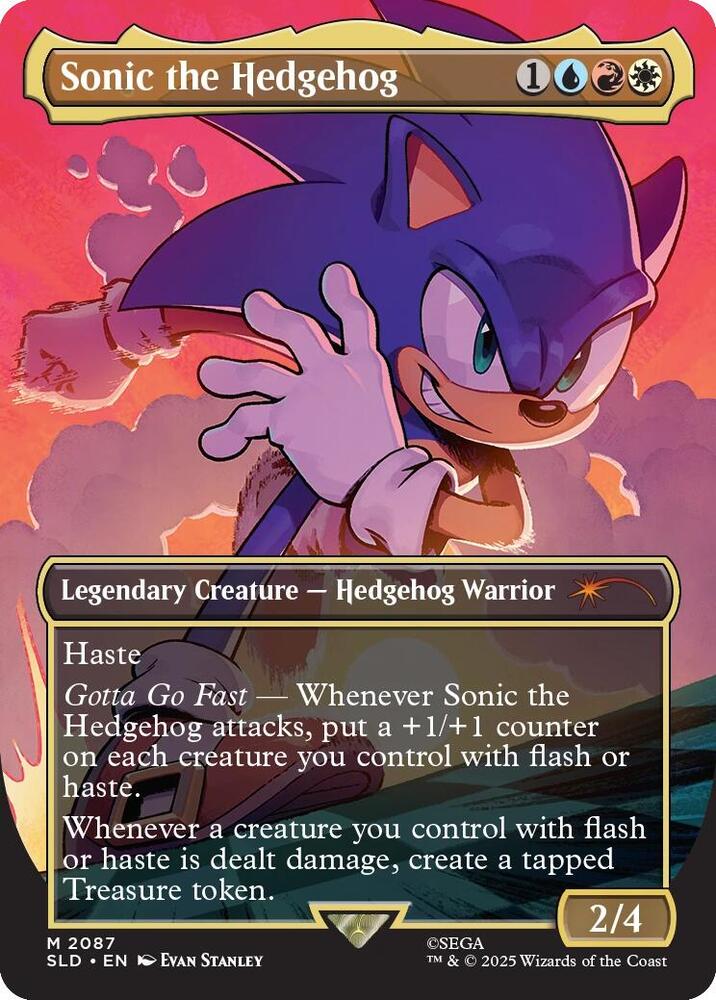 MTG Magic The Gathering Sonic Secret Liar Drop Sonic The Hedgehog (Foil) M