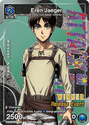 Union Arena -  Attack on Titan AOT - Eren Jaeger (Release Event Winner) - UE10BT: Attack on Titan Release Event Cards (UE10BT_RE)