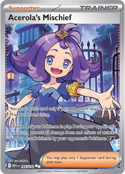 Pokemon - Acerola's Mischief - 165/132 - ME01: Mega Evolution (MEG)