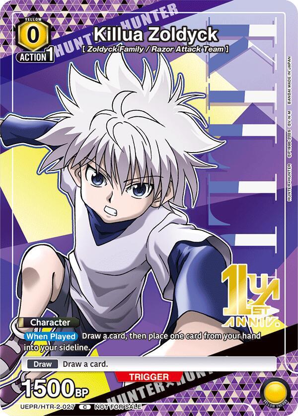 Union Arena -  Hunter x Hunter HXH - Killua Zoldyck (027) - Union Arena Promotion Cards (UEPR)