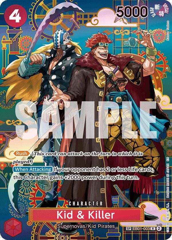 One Piece - Kid & Killer - EB01-003 (SP) - The Azure Sea's Seven (OP14)